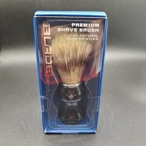 Blade for Men Premium Shave Brush 100% Natural Boar Hair Bristles NIB